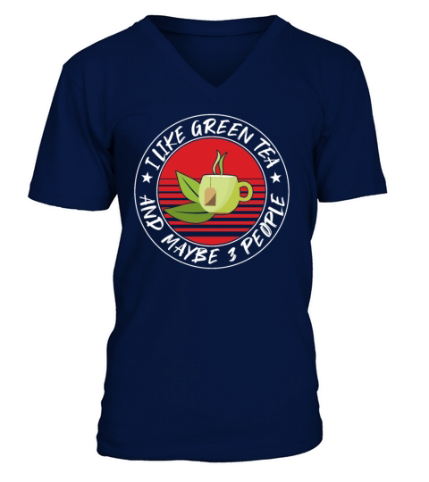 Green Tea Shirt Men's V-Neck T-shirt