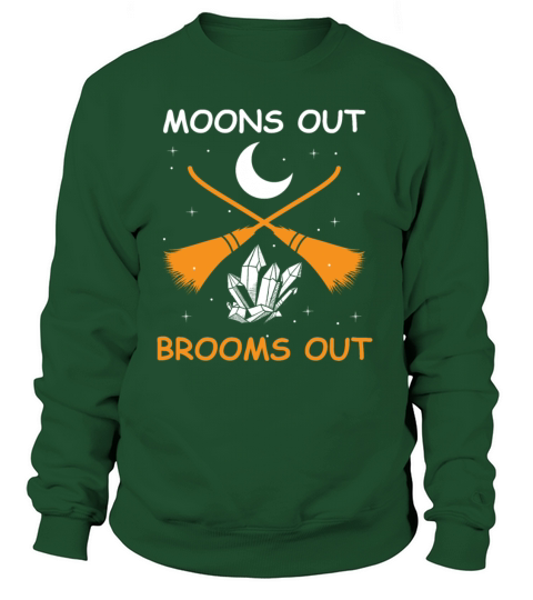 Brooms Out Halloween Addict Gift Women's Sweatshirt