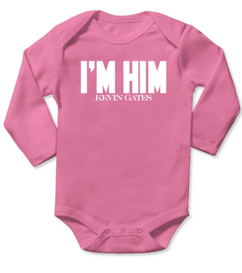 I am Him Kevin Gates Long Sleeve Baby One-Piece