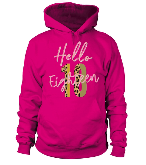 Hello Eighteen est 2003 18th birthday gift Men's Hoodie