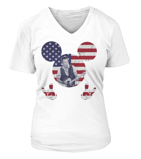 Bruce Springsteen - Ladies V-Neck V-neck T-Shirt Woman