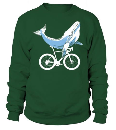 Bike Whale Cyclist Bicycle Lover Biker Biking MTB Women's Sweatshirt
