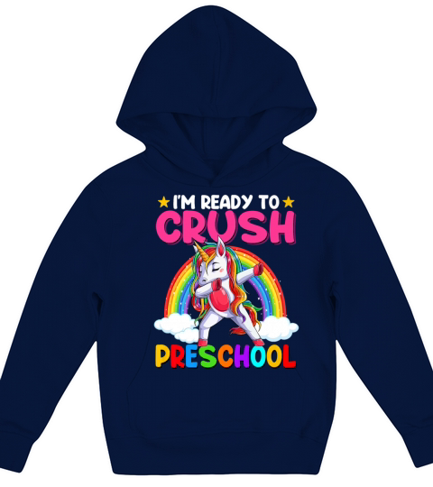 I m Ready To Crush Preschool Dabbing Unicorn Kids Hoodie