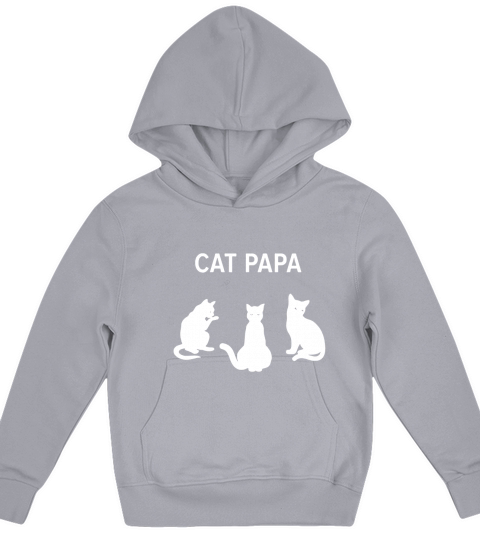 Mens Cat Papa t-shirt for men who are cat dads Kids Hoodie
