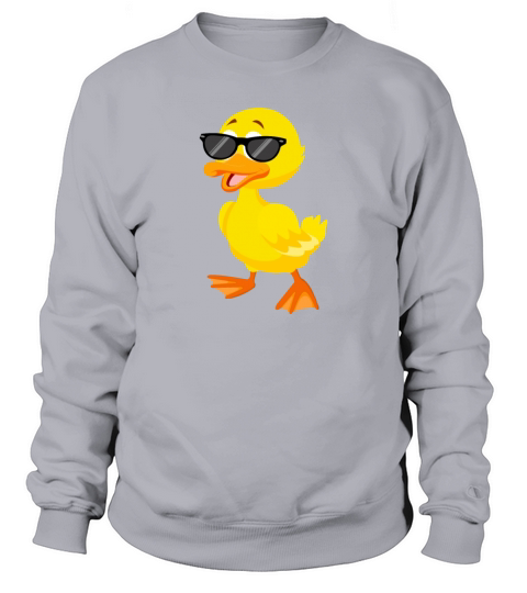 Duck Sunglasses Yellow Cute Gift for Kids Children Men's Sweatshirt