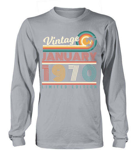 January 1970 Palm Trees Retro Women's Long Sleeve