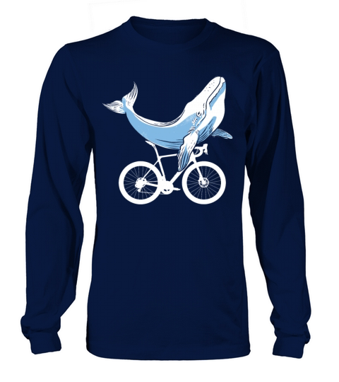 Bike Whale Cyclist Bicycle Lover Biker Biking MTB Women's Long Sleeve
