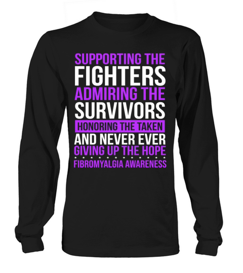 Fibromyalgia Fibromyalgia Survivor Ribbon Women's Long Sleeve