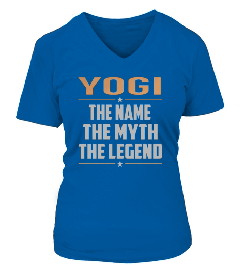 YOGI The Name The Myth The Legend Name Shirts V-neck T-Shirt Woman