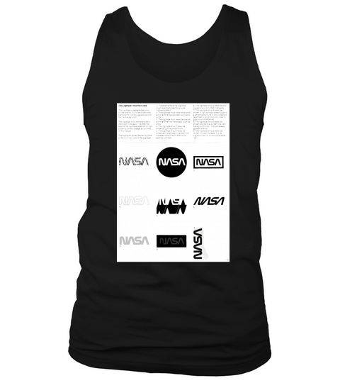 Manuel de normes graphiques Nasa 1976 0002 Le logotype Utilisations incorrectes Tank Top Unisex
