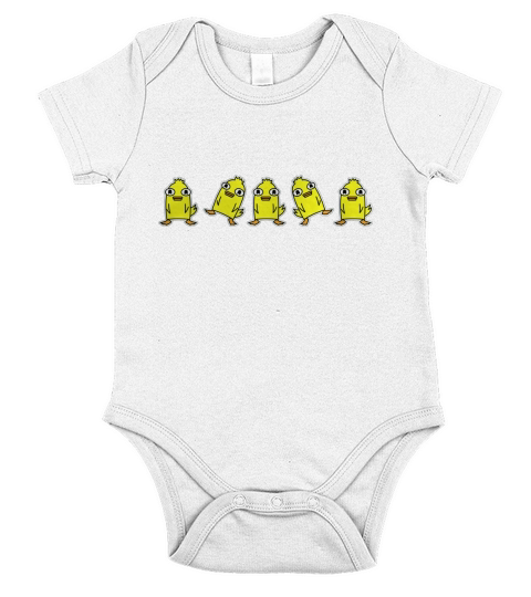 Ducky Momo Dance T-Shirt Short Sleeve Baby One-Piece