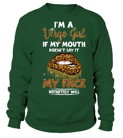 Im A Virgo Girl Leopard Printed Birthday Women's Sweatshirt