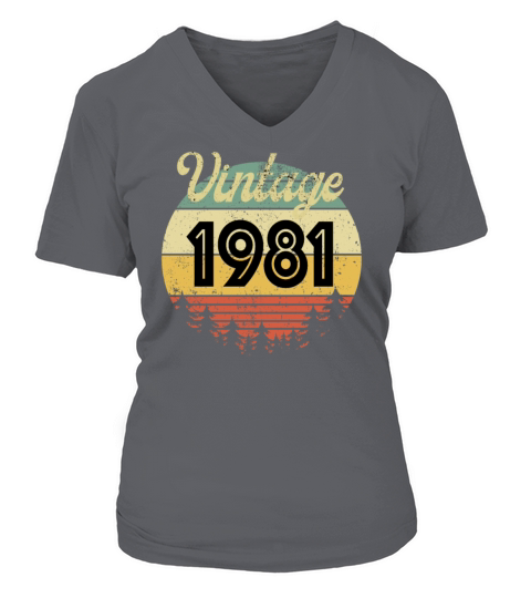 Vintage 1981 Gift Women's V-Neck T-shirt