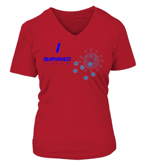 CORONA VIRUS Survived T-shirt Women's V-Neck T-shirt