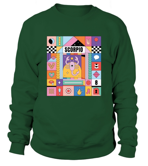 Astrology Zodiac Sign Symbol Scorpio Men's Sweatshirt