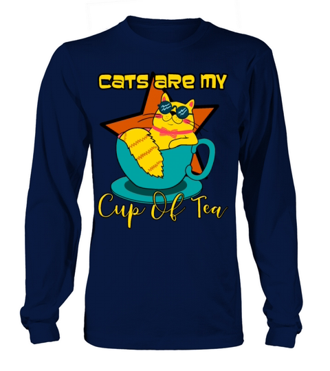 Cats Are My Cup Of Tea Women's Long Sleeve
