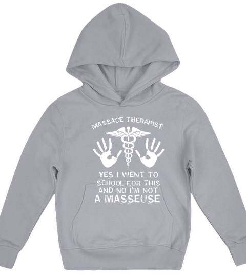 Funny Massage Therapist Tshirt - Yes I Went To School Kids Hoodie