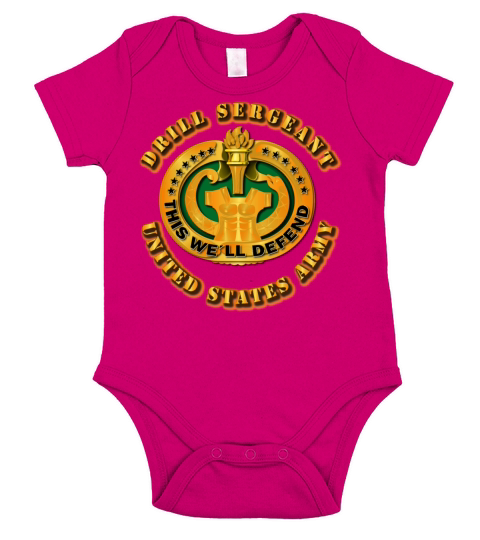 Army - Drill Sergeant Short Sleeve Baby One-Piece