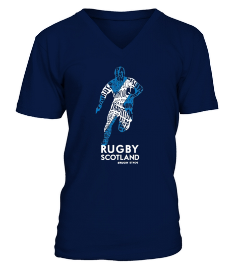 Scotland Rugby Shirt V-Neck T-shirt