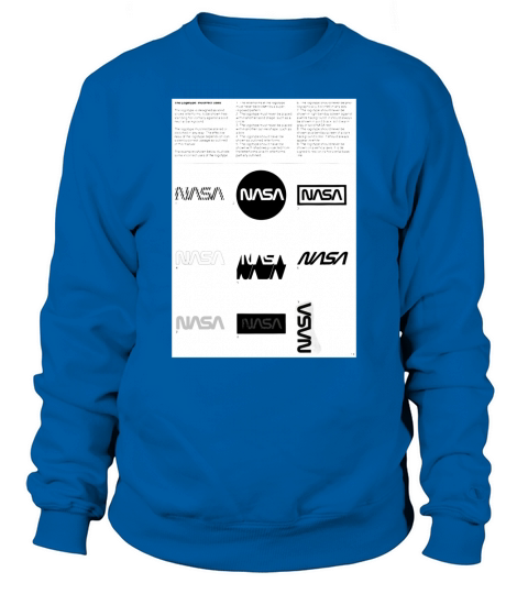 Manuel de normes graphiques Nasa 1976 0002 Le logotype Utilisations incorrectes Sweatshirt Unisex