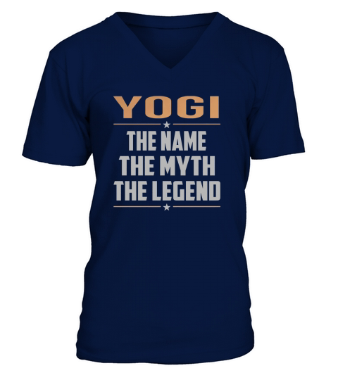 YOGI The Name The Myth The Legend Name Shirts V-Neck T-shirt