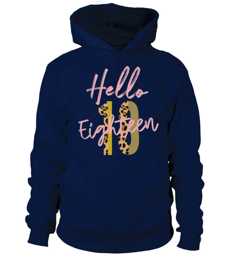 Hello Eighteen est 2003 18th birthday gift Women's Hoodie