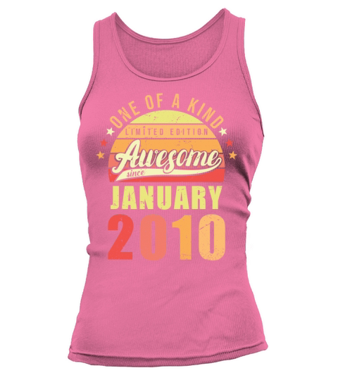 Birthday Awesome since January 2010 Tank top Woman