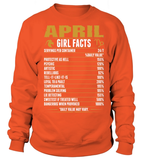 April Capricorn Girl Facts Tshirt Women's Sweatshirt