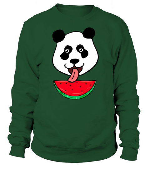 panda with watermelon Women's Sweatshirt