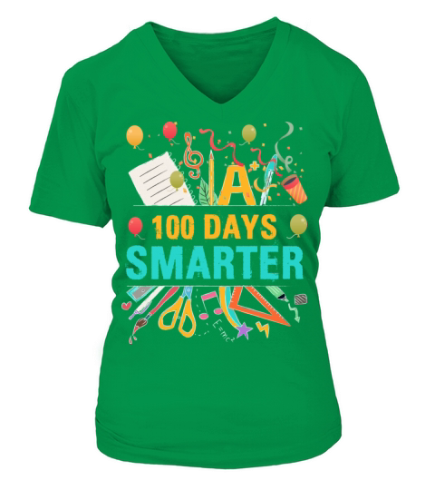 A 100 Days Smarter T Shirt Women's V-Neck T-shirt