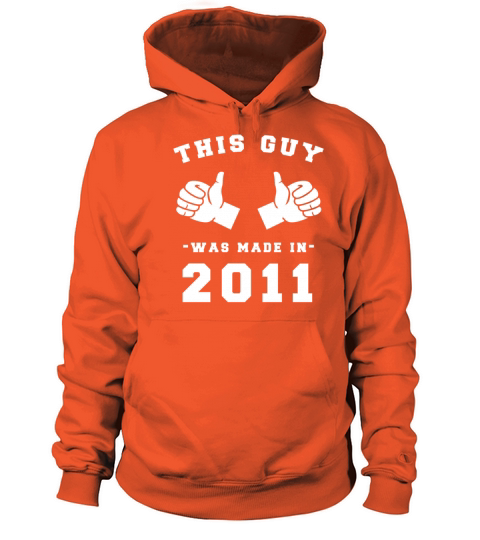This Guy was made in 2011 Birthday Shirt Men's Hoodie