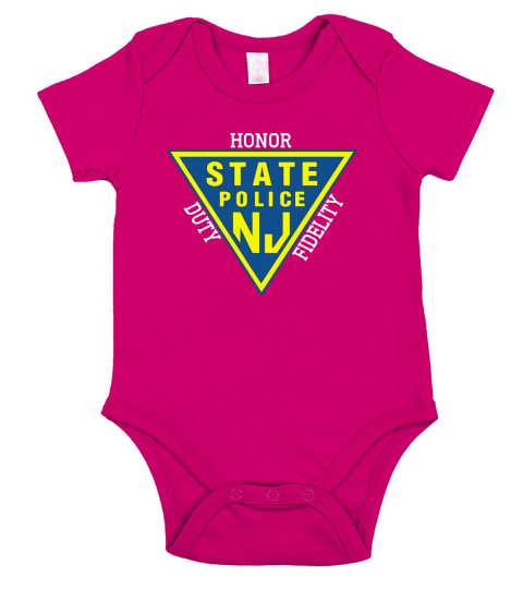 New Jersey State Police - Honor Nj Duty Fidelity Short Sleeve Baby One-Piece