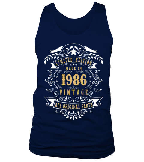 Limited Edition Made In 1986 Vintage Original Men's Tank Top