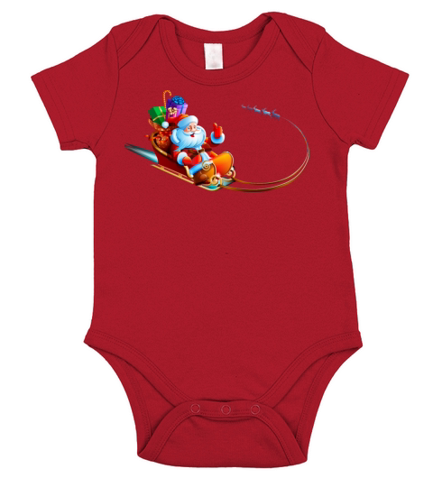 Santa Claus New Year Christmas Xmas 11 Short Sleeve Baby One-Piece