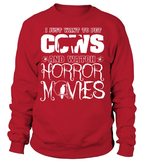Halloween Pet Watch Horror Movies Cow Women's Sweatshirt