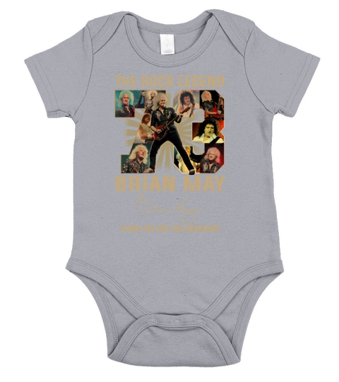 The Rock Legend 73 Brian May Thank You For The Memories Signature - Travel Mug Short Sleeve Baby One-Piece