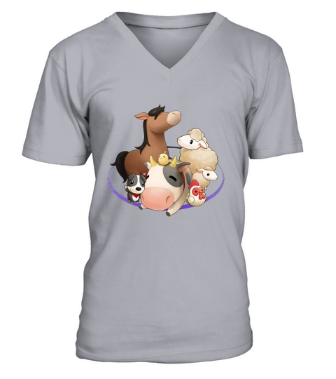 Official Harvest Moon Animal Friends T-Shirt V-Neck T-shirt