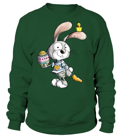 Kids Cute Easter bunny with Easter egg Easter Women's Sweatshirt