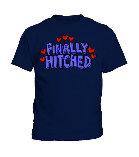 Just Married Finally Hitched Kids T-Shirt