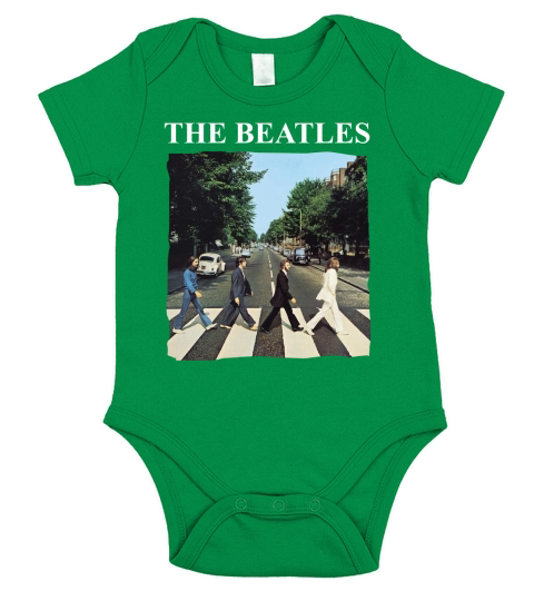The Beatles Abbey Road Band Logo Short Sleeve Baby One-Piece
