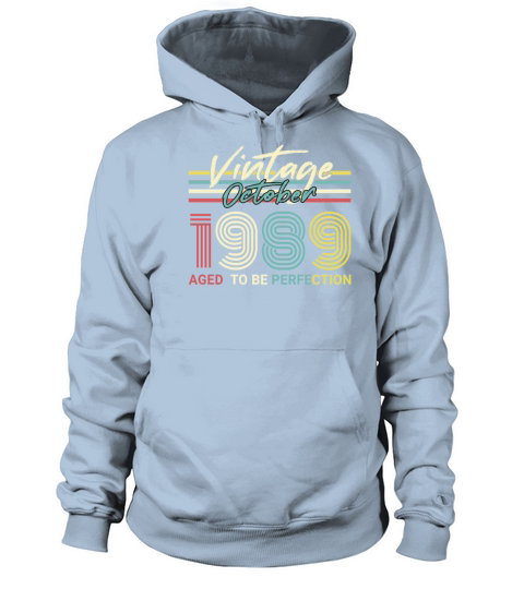 Born 1989 October Vintage Gift Idea Women's Hoodie