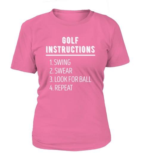 Golf Instructions Golfer T Shirt Women's T-Shirt