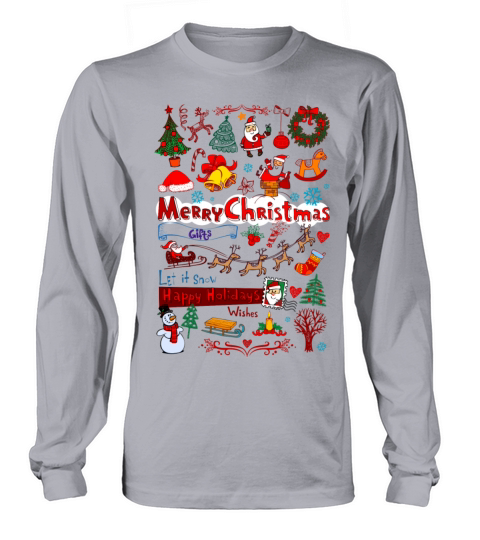 Christmas - Santa - December Men's Long Sleeve