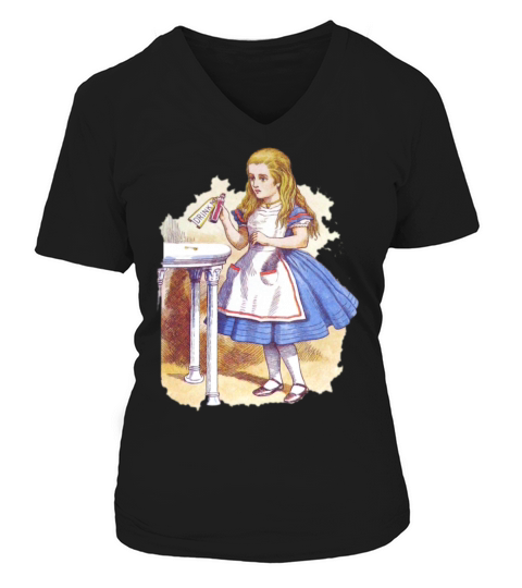Alice In Wonderland Vintage Women's V-Neck T-shirt