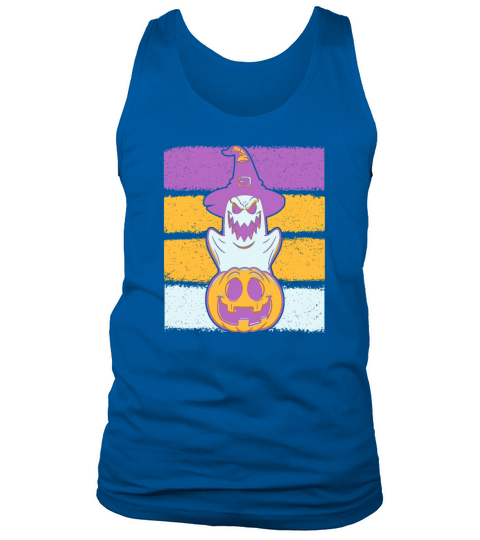 Halloween Ghost Pumpkin Funny skull Men's Tank Top