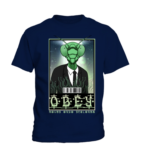 Obey - Novus Ordo Seclorum - Mantis Alien Kids T-Shirt