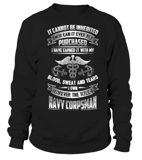 NAVY CORPSMAN girlfriend and Mom Women's Sweatshirt