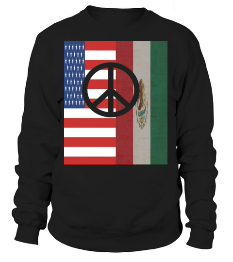 american flag with mexican flag tee Women's Sweatshirt