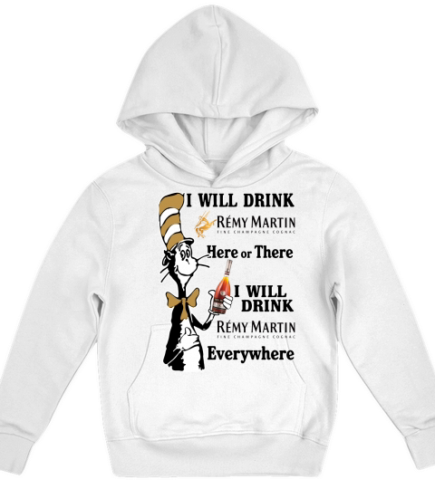 I will drink Remy Martin here or there Kids Hoodie