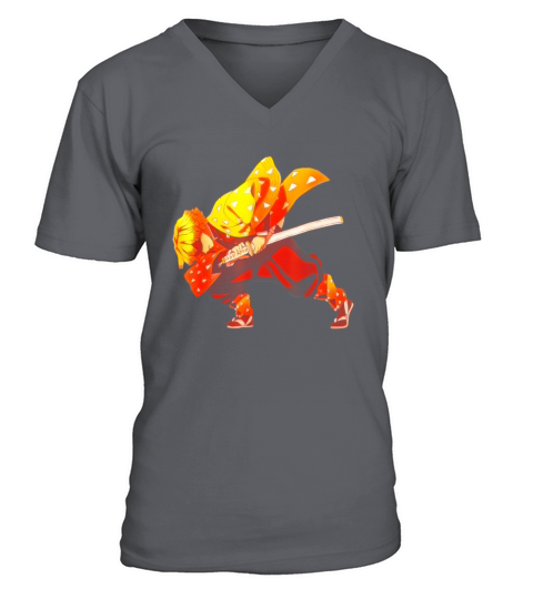 Slayer Demon Anime Graphic Gift Men's V-Neck T-shirt